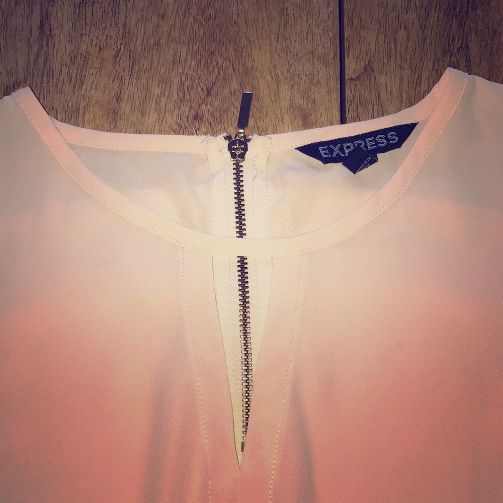 Express Sleeveless V Silky Top
