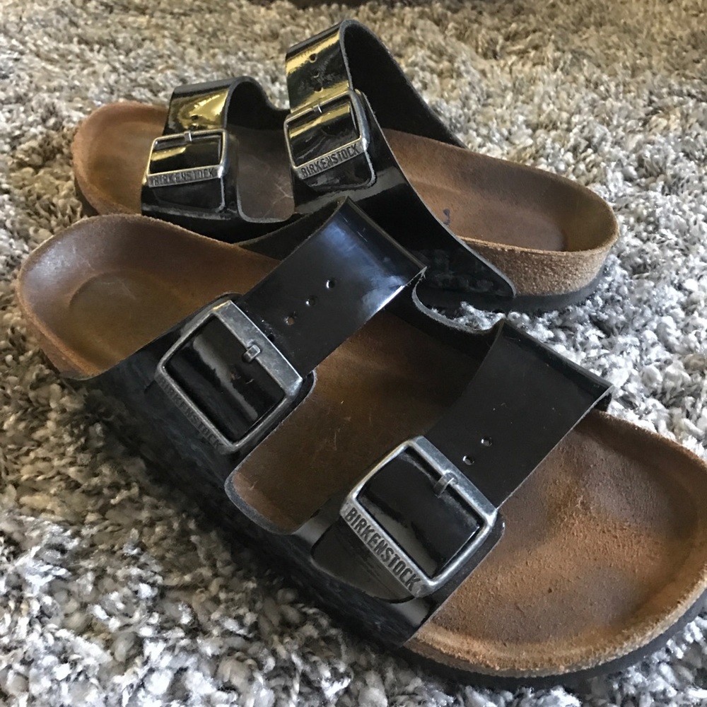 Black Patent Leather Birkenstocks