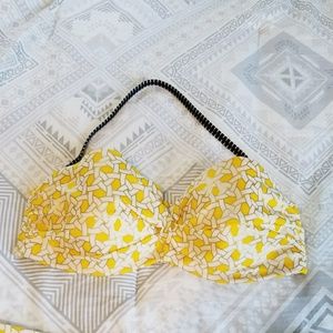 Yellow Victoria's Secret swimsuit top