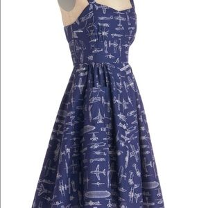 Modcloth On a Barrel Roll Dress (Bea and Dot)