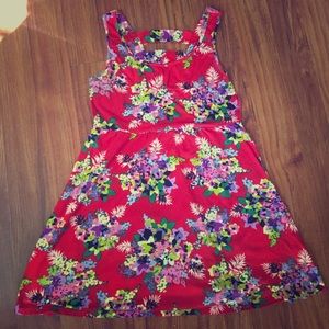 Red Floral Mini Dress by Xhiliration