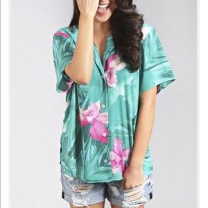 ❌SOLD how me your mumu Lei Bay Maui Top