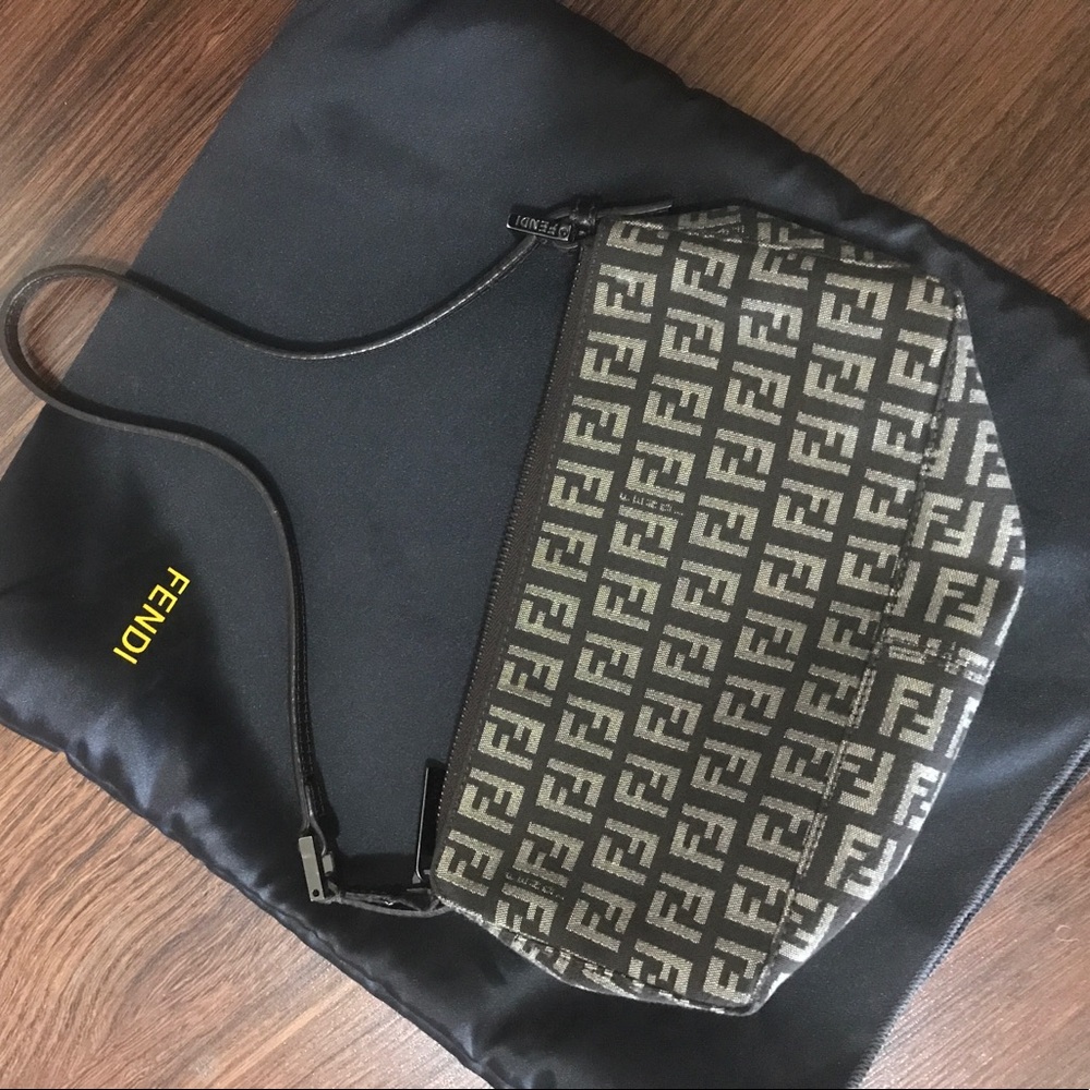 🔥HOT DEAL 🔥 💯% Authentic FENDI Zucca canvas bag