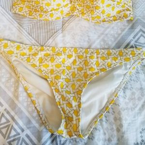 Yellow Victoria's Secret swimsuit bottoms