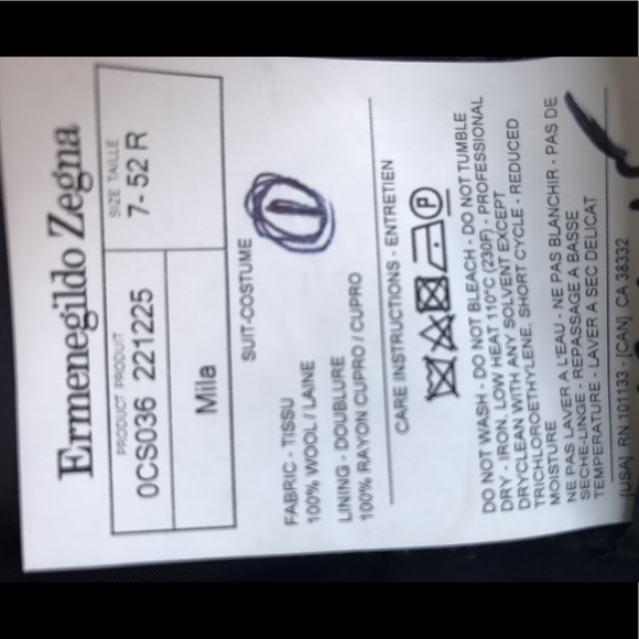 Ermenegildo Zegna black suit - Picture 3 of 4