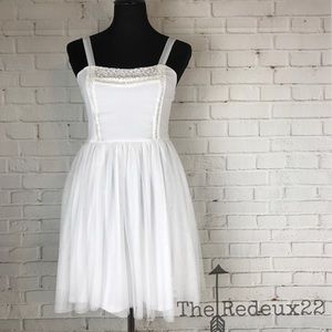 Band Of Gypsies White Tulle Dress Size Small