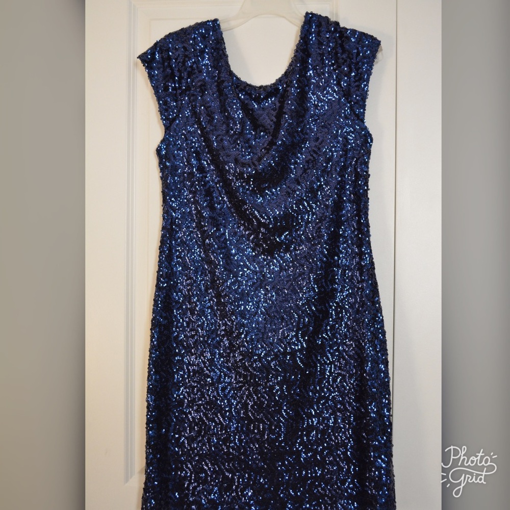Blue glittery/sequence dress!