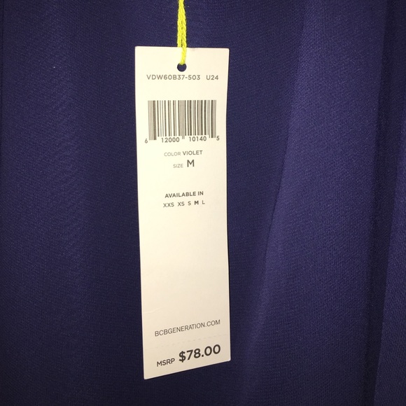 NWT BCBG Navy Blue Cocktail Dress - Picture 3 of 4