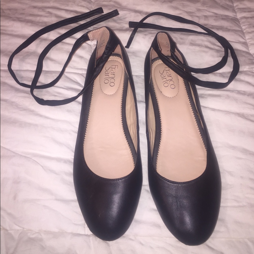 Franco Sarto flats black size 10
