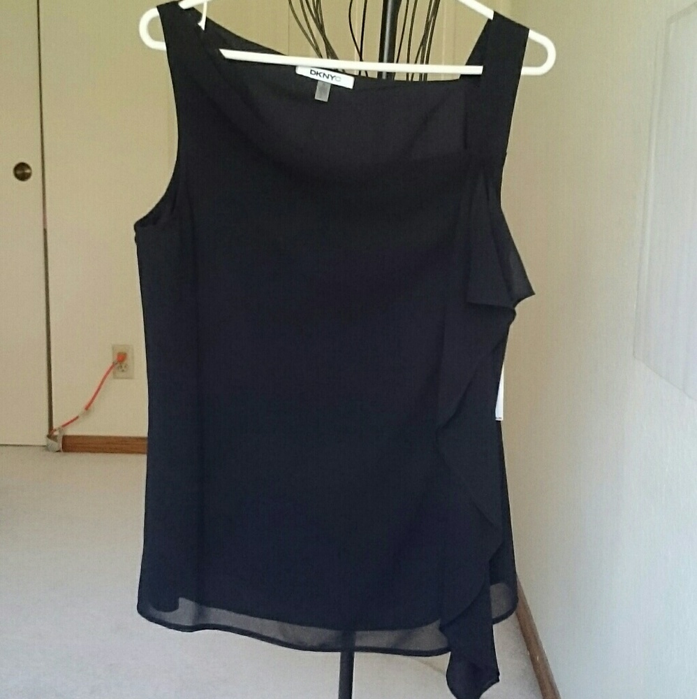 DKNYC sheer blouse