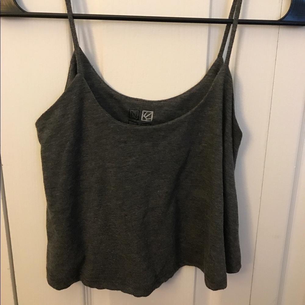 Grey crop top