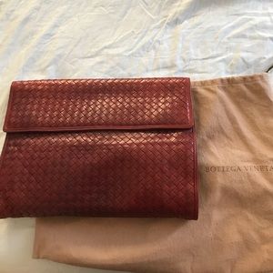 Vintage 1980's Bottega Veneta Oversized Clutch
