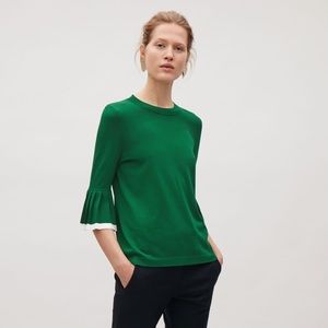 COS pleated sleeve jumper never worn