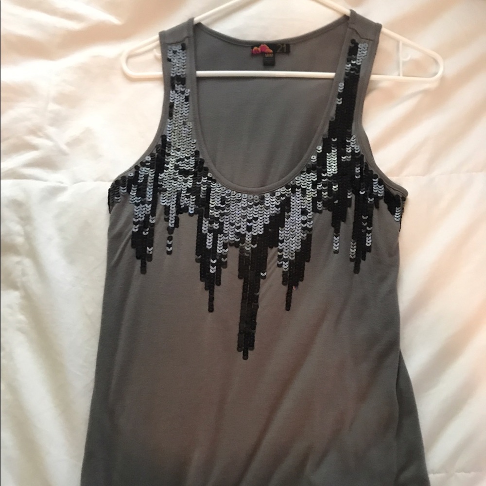 Forever 21 sequin tank top