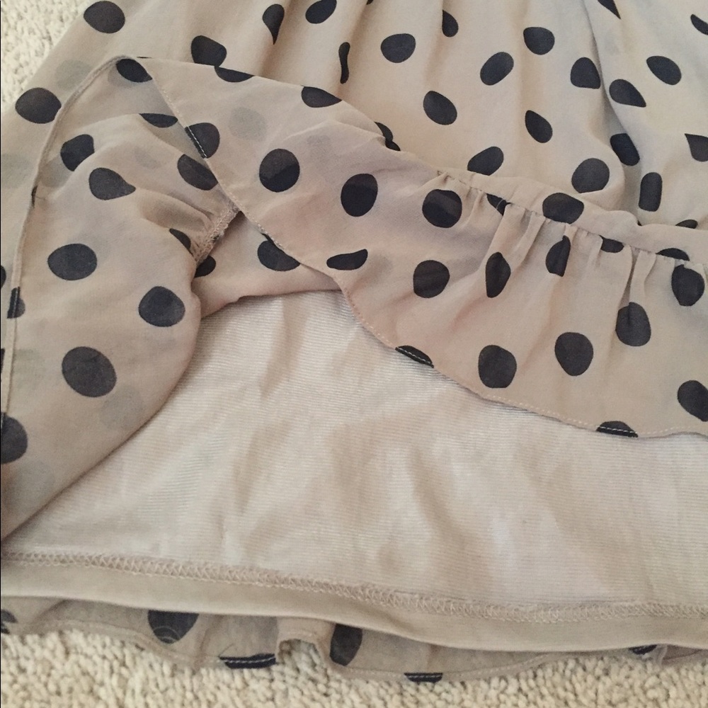 Beige Polka Dot Dress - Picture 4 of 4