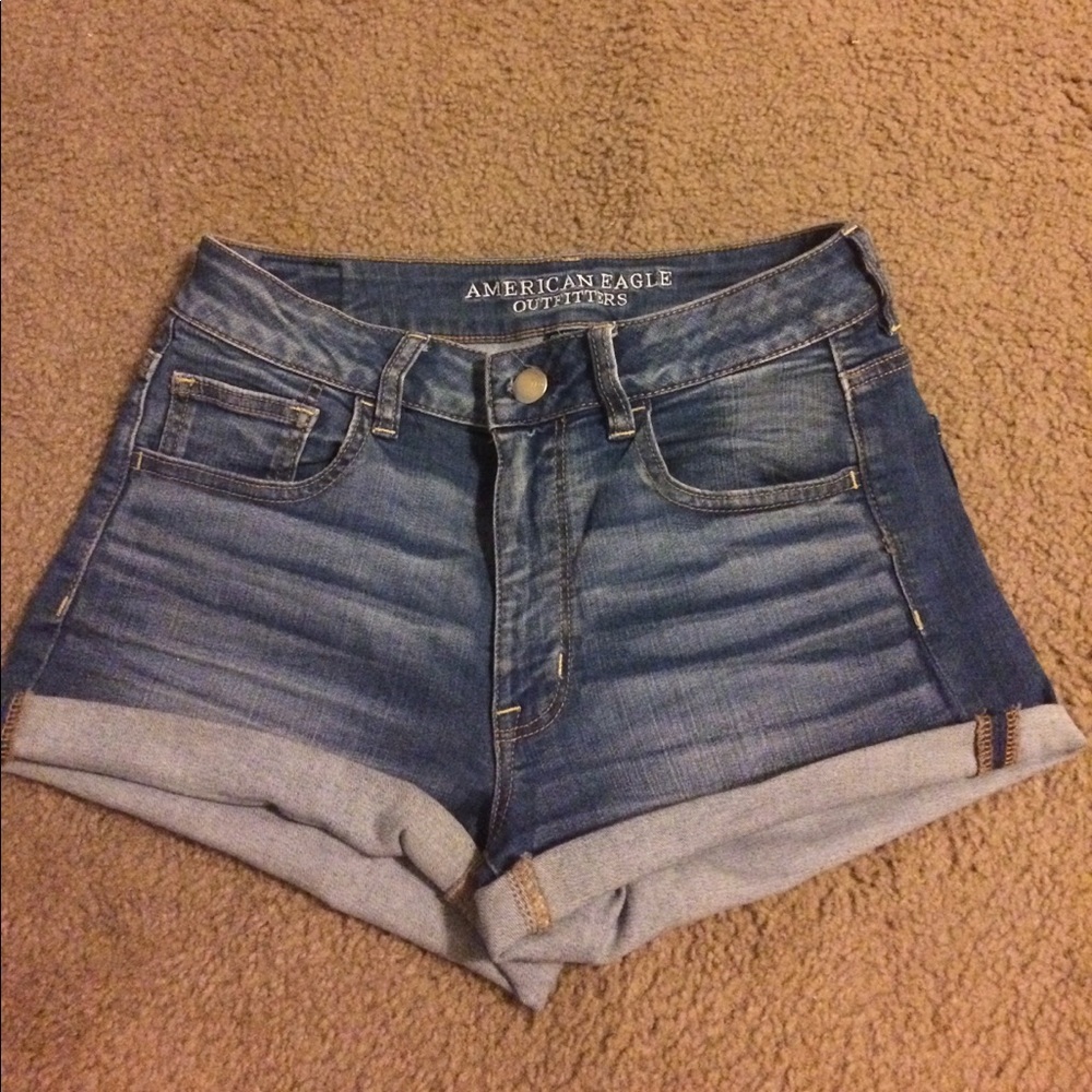 American Eagle Hi-Rise Shortie Shorts
