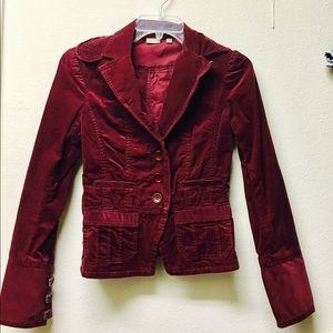 Velvet corduroy blazer