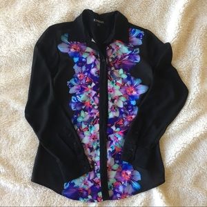 Express Floral Button Up