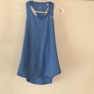 Adidas climalite running blue top size Medium.