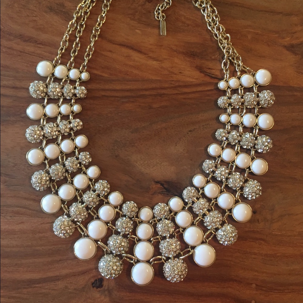 Baublebar rhinestone & enamel statement necklace