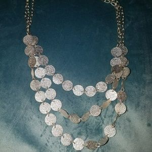 Silver Disc Necklace