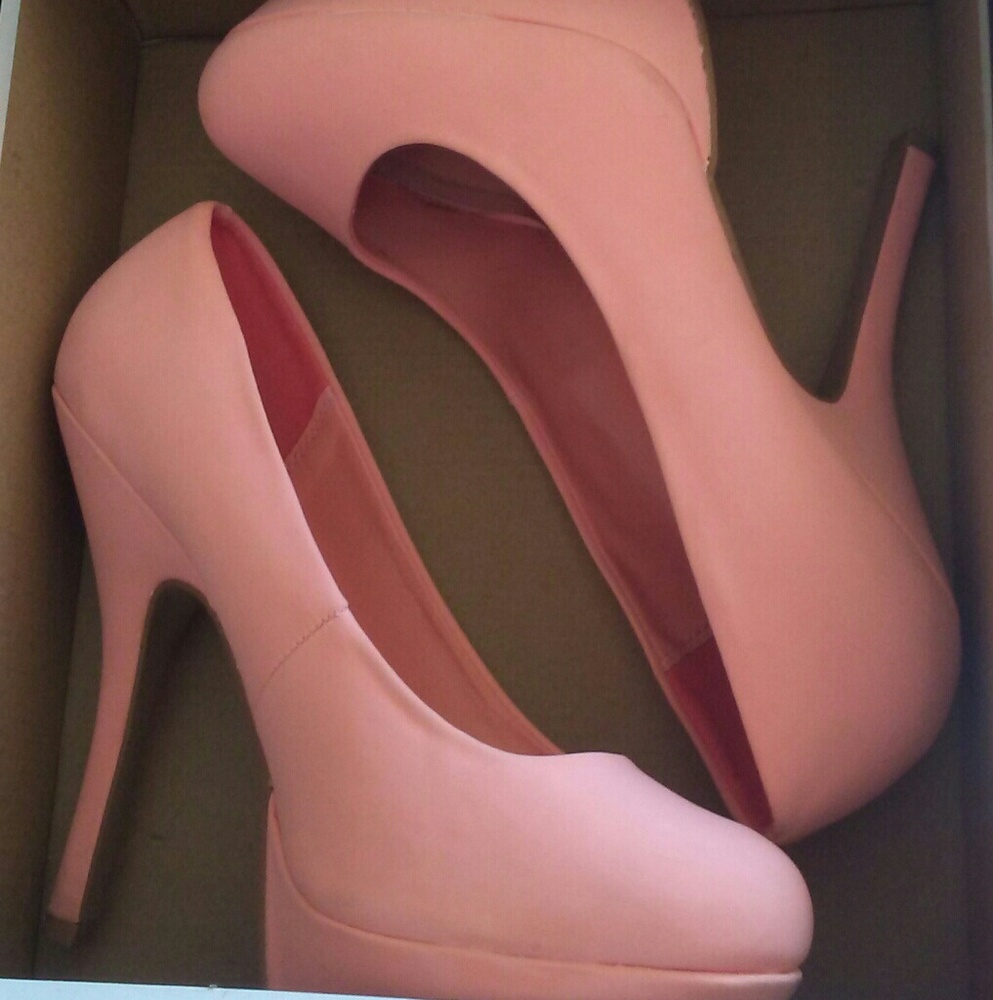 Peach heels