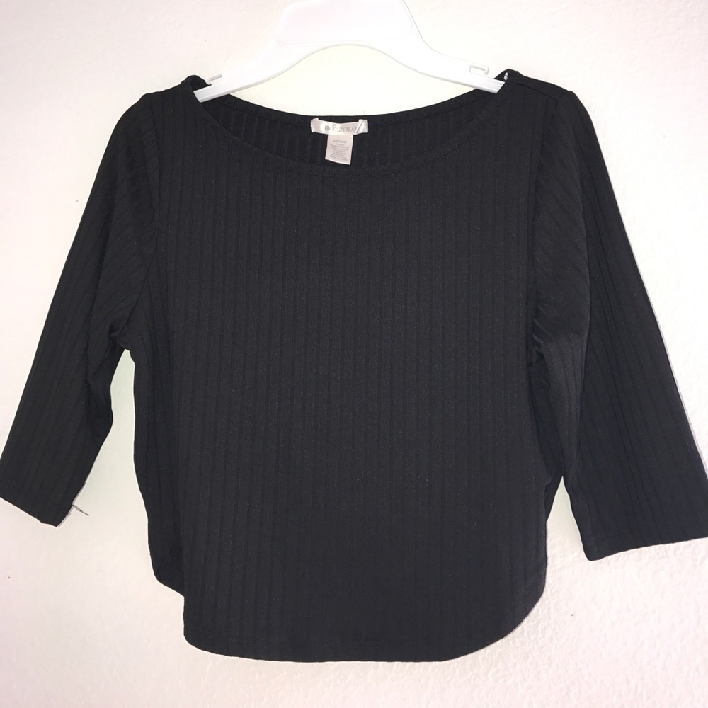 Black polyester top