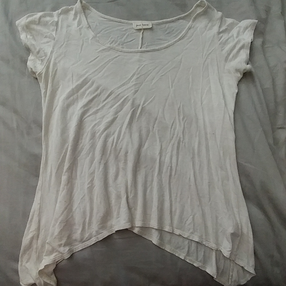 Juniors cream tee