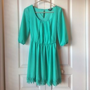 Sea foam green dress