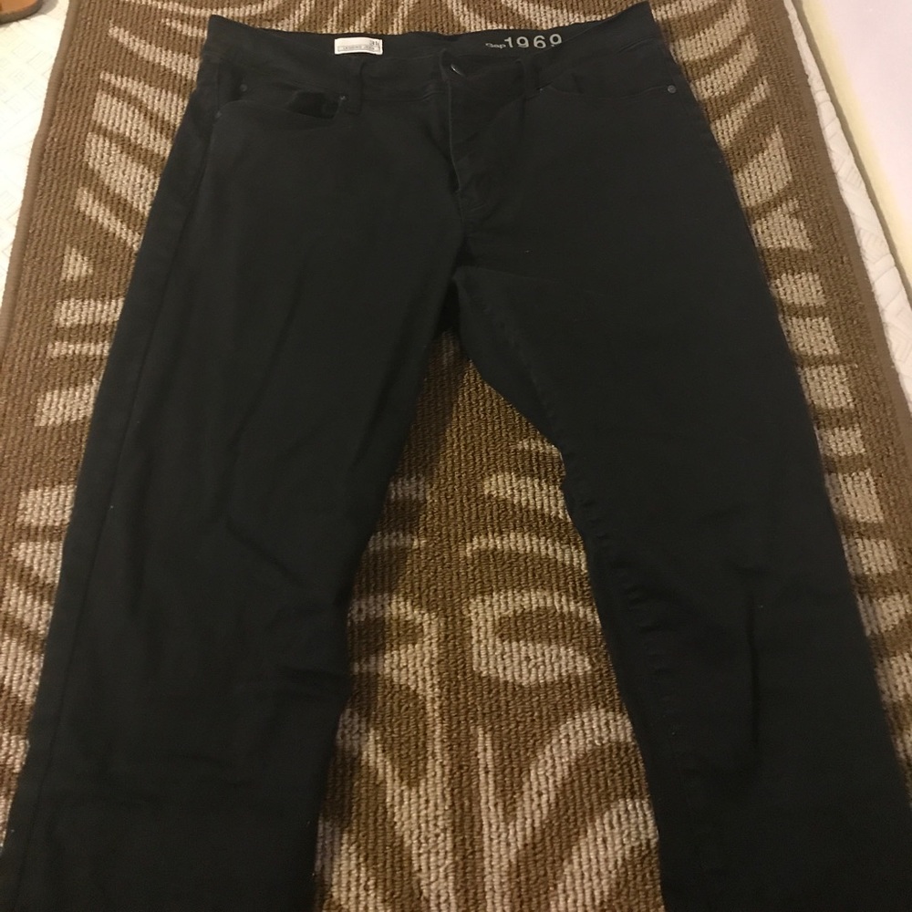 Gap! Black straight leg jeans! size 31 (12)