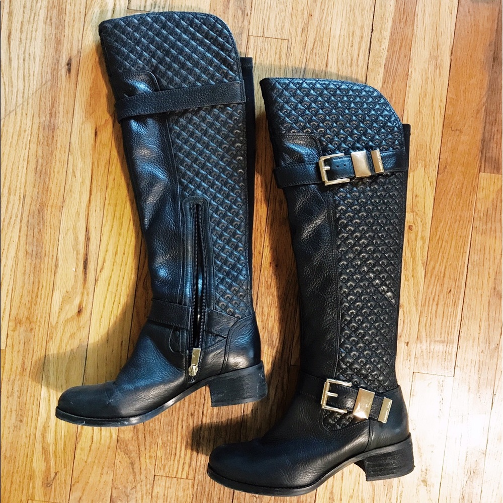 Vince Camuto Tall Black Faris Boots