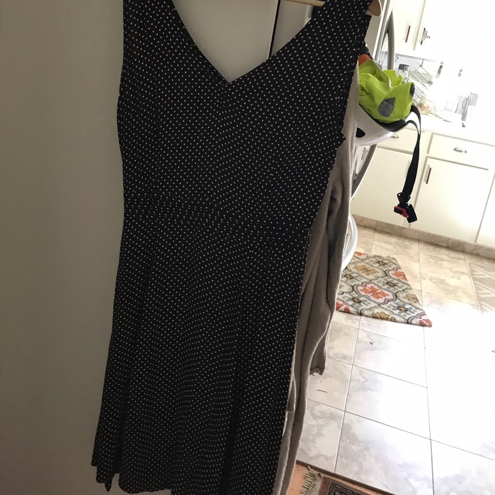 Ran summer dress brown with white polkadots