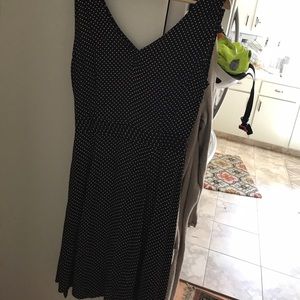 Ran summer dress brown with white polkadots