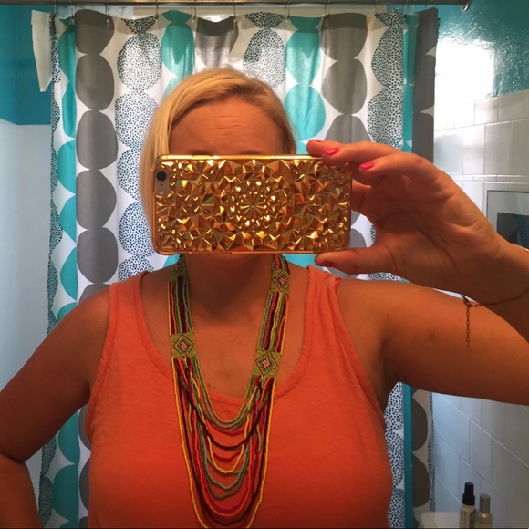 Aldo beaded multi color Native American necklace - Picture 3 of 3