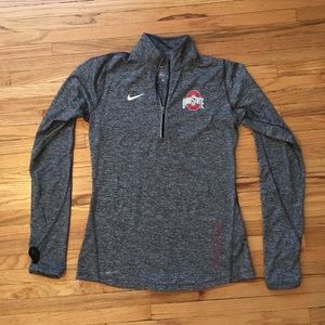 Nike Ohio State University 3/4 Zip Pullover