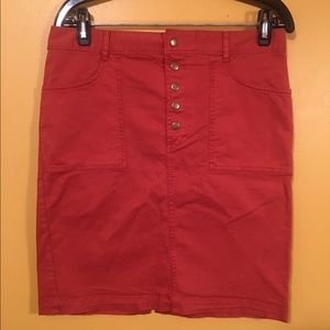 NWT Banana Republic burnt orange skirt