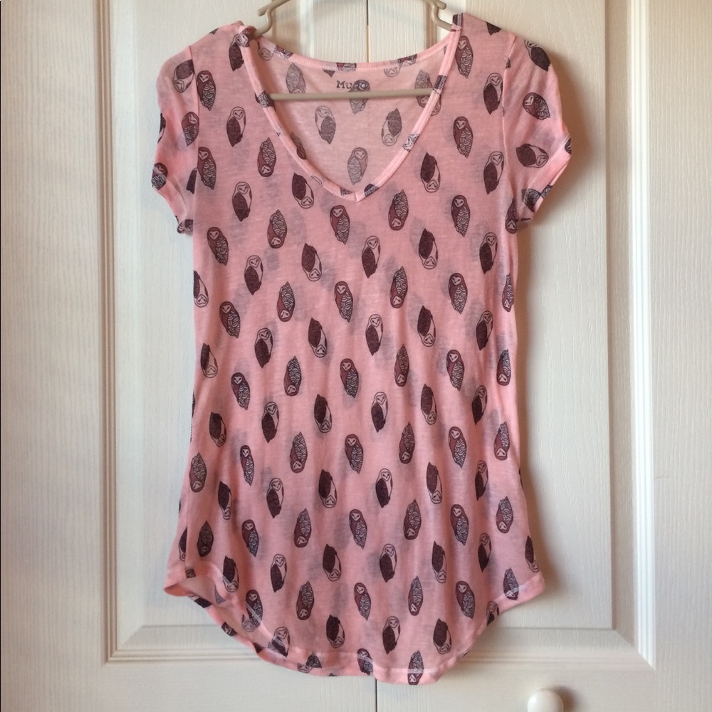 Pink printed shirt