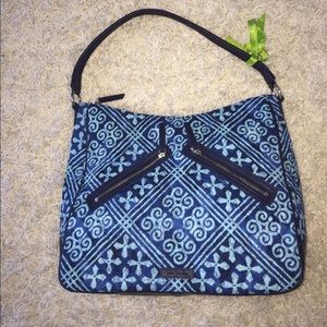 Vivian Hobo Bag in Cuban Tiles print