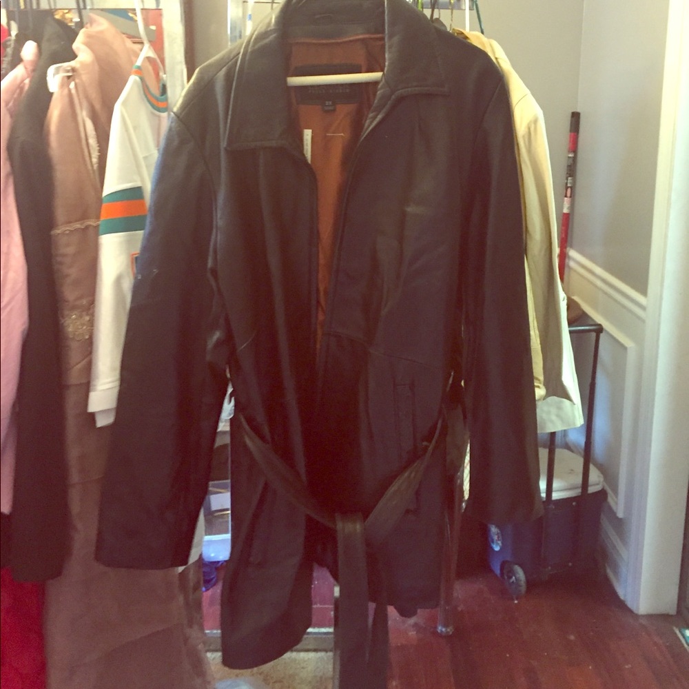 Wilson black leather jacket