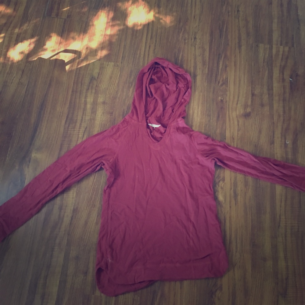 Scarlet Hooded Snug-Fit Sweater by Royal Robbins