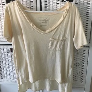 free people distressed tee!