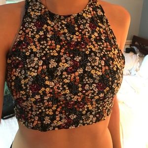 Floral crop top