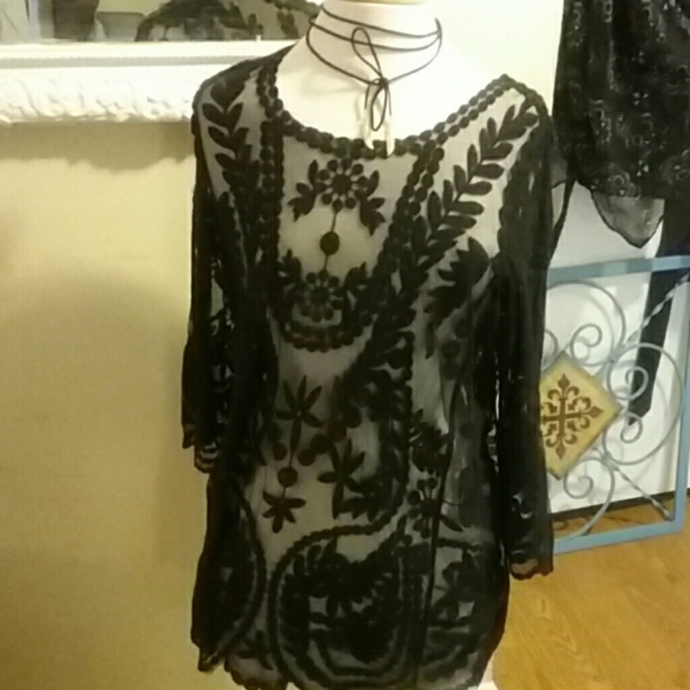 Maurice's Sheer Lace top