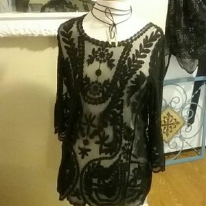 Maurice's Sheer Lace top