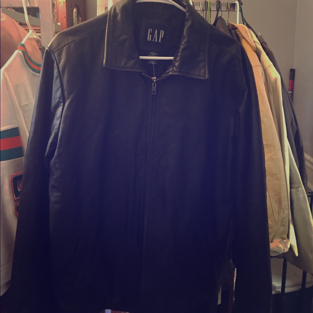 Men's gap leather jacket