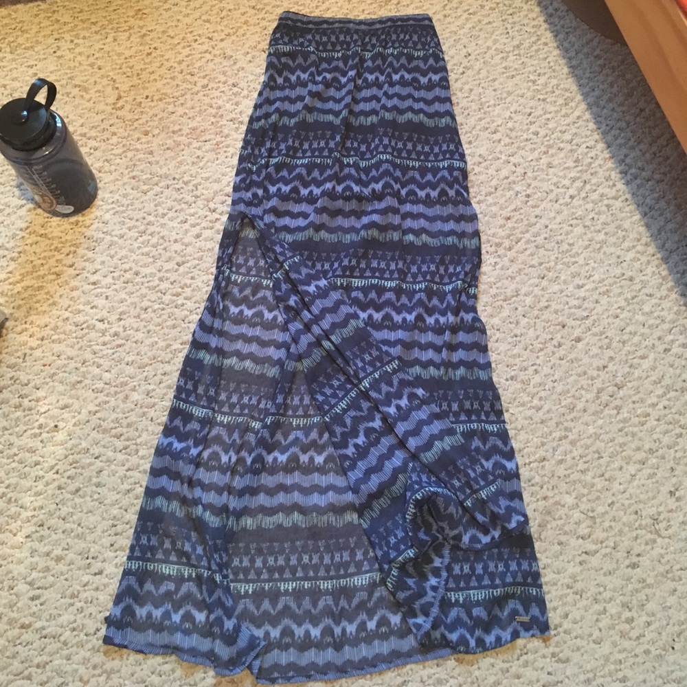 Natural Waisted Hollister Maxi Skirt