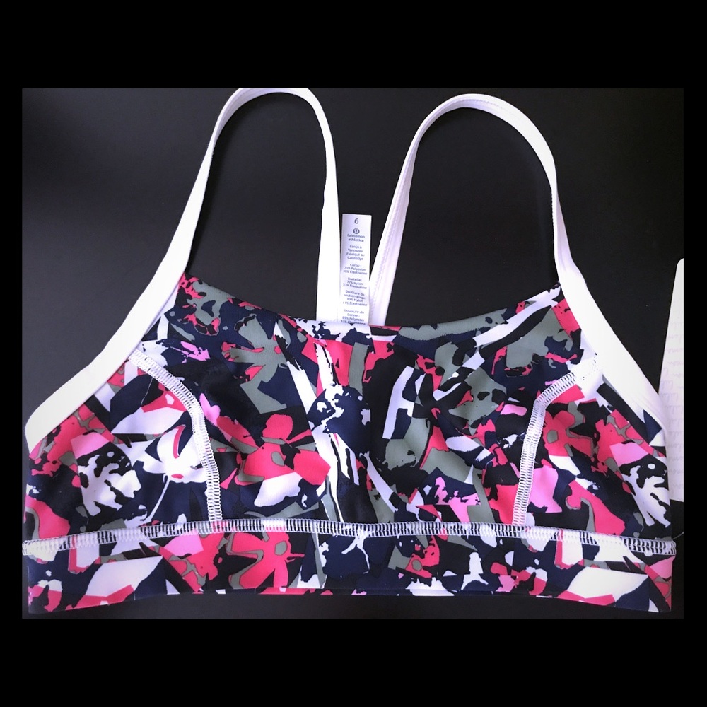 NWT Lululemon rise and run bra 6 w/ FREE bag