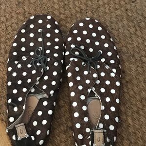 Calf hair polkadot casual oxford