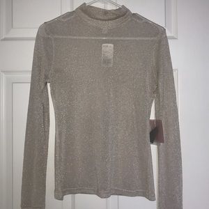 Long Sleeve SeeThrough Sparkle Top
