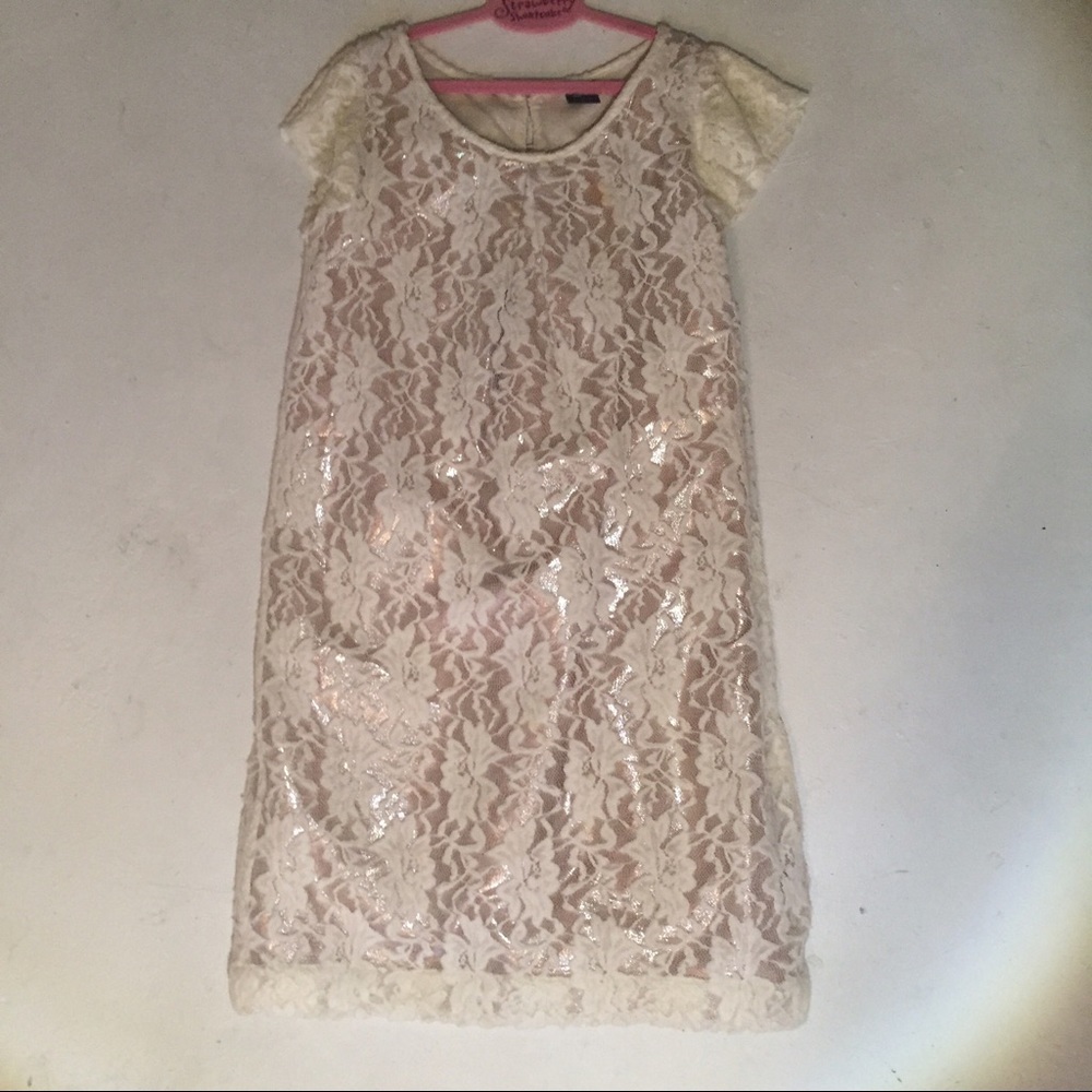 GapKids Lace over Rose Gold Dress